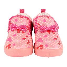 麗家寶貝可歐可優(yōu)蝴蝶結(jié)印花童鞋 粉紅魅力，守護(hù)寶寶第一步